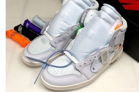 White 100 Jordan Retro Air 1 AQ0818 O-W High  AQ0818-100 0220